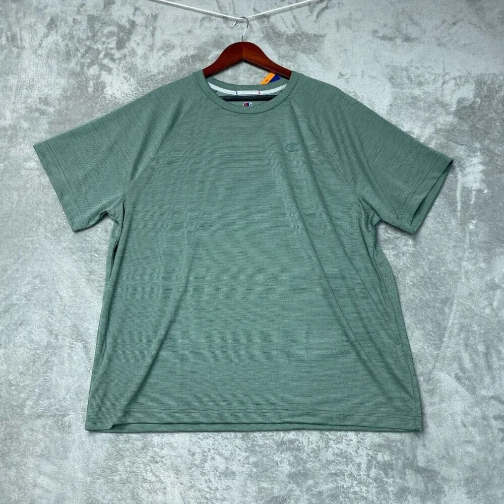 Champion Green Men's XXL Athletic T-Shirt 100% Polyester  K1072